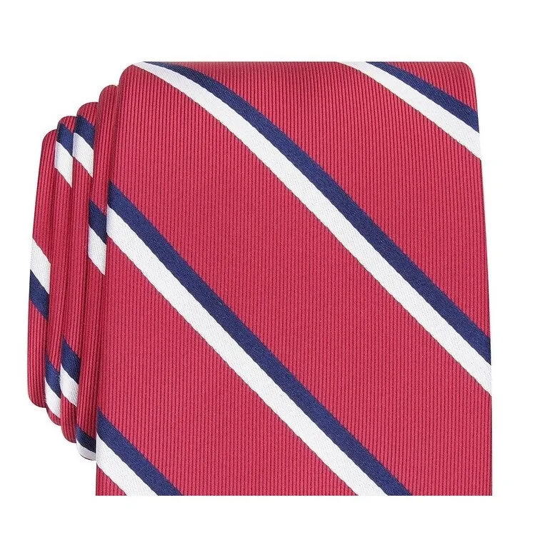 Club Room Men's Classic Stripe Tie Red Size Regular - One Size sold by Zulily product image thumbnail 2
