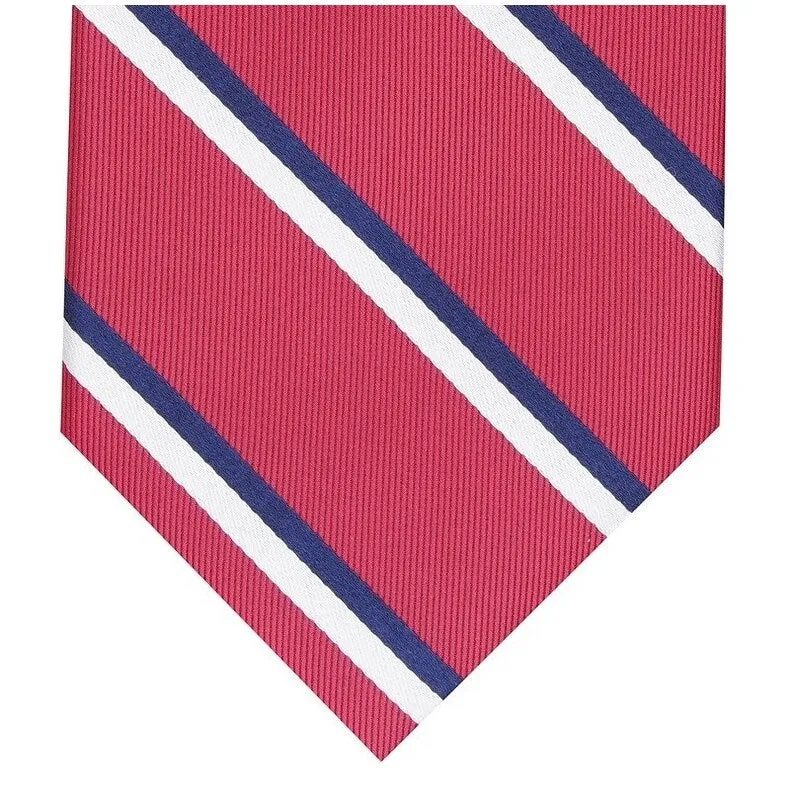 Club Room Men's Classic Stripe Tie Red Size Regular - One Size sold by Zulily product image thumbnail 3