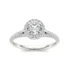 De Couer 14k White Gold 1ct TDW Diamond Halo Engagement Ring - White H-I - White H-I sold by Zulily