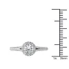 De Couer 14k White Gold 1ct TDW Diamond Halo Engagement Ring - White H-I - White H-I sold by Zulily