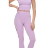 DKNY Women's Seamless High Rise 7/8 Length Leggings Purple Size Small sold by Zulily