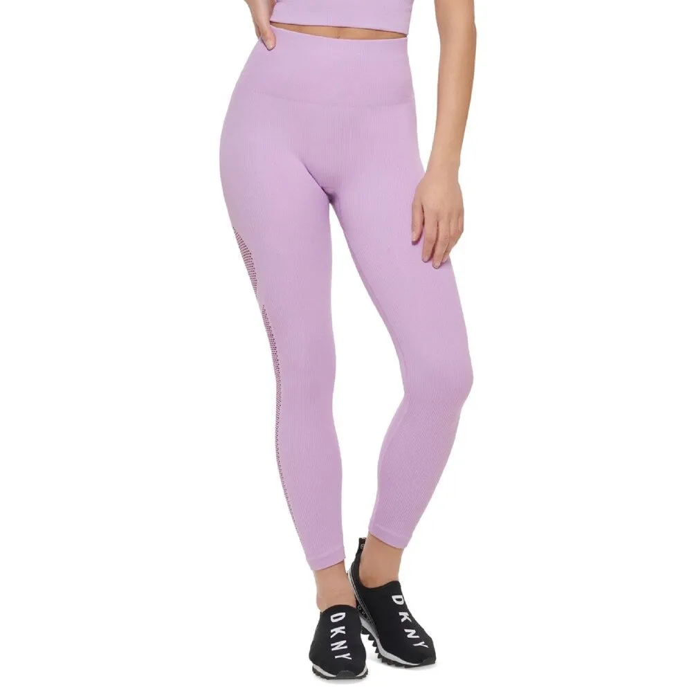 DKNY Women's Seamless High Rise 7/8 Length Leggings Purple Size Small sold by Zulily product image thumbnail 3