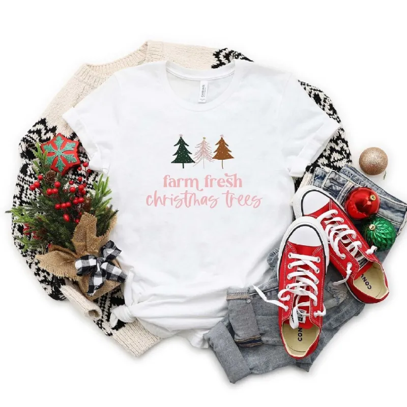 Boho Farm Fresh Christmas Trees Short Sleeve Tee sold by Zulily