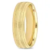 Miadora Mens 6 mm Double Row Textured Wedding Band in 14k Yellow Gold sold by Zulily