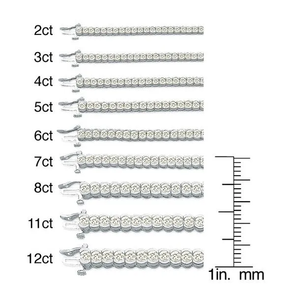 Auriya 14k Gold 2 to 12ct TDW Diamond Tennis Bracelet sold by Zulily product image thumbnail 5