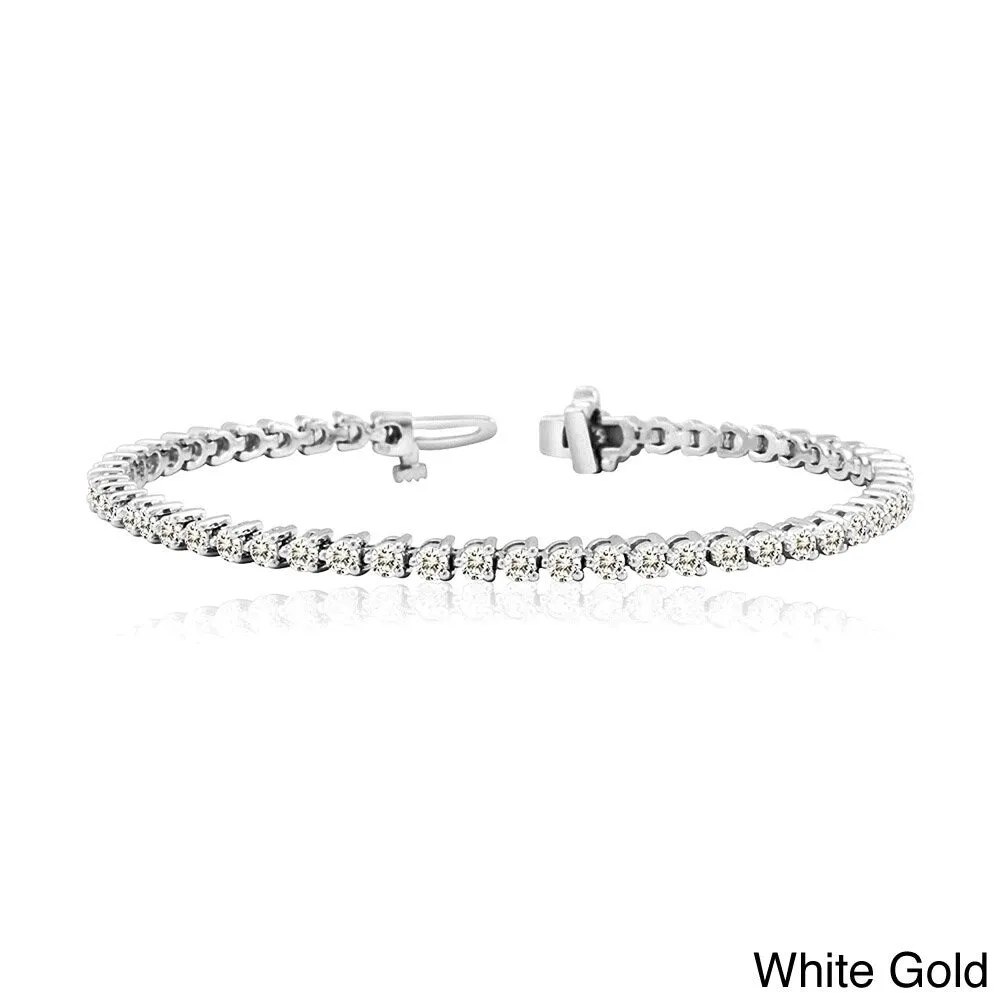 Auriya 14k Gold 2 to 12ct TDW Diamond Tennis Bracelet sold by Zulily product image thumbnail 2