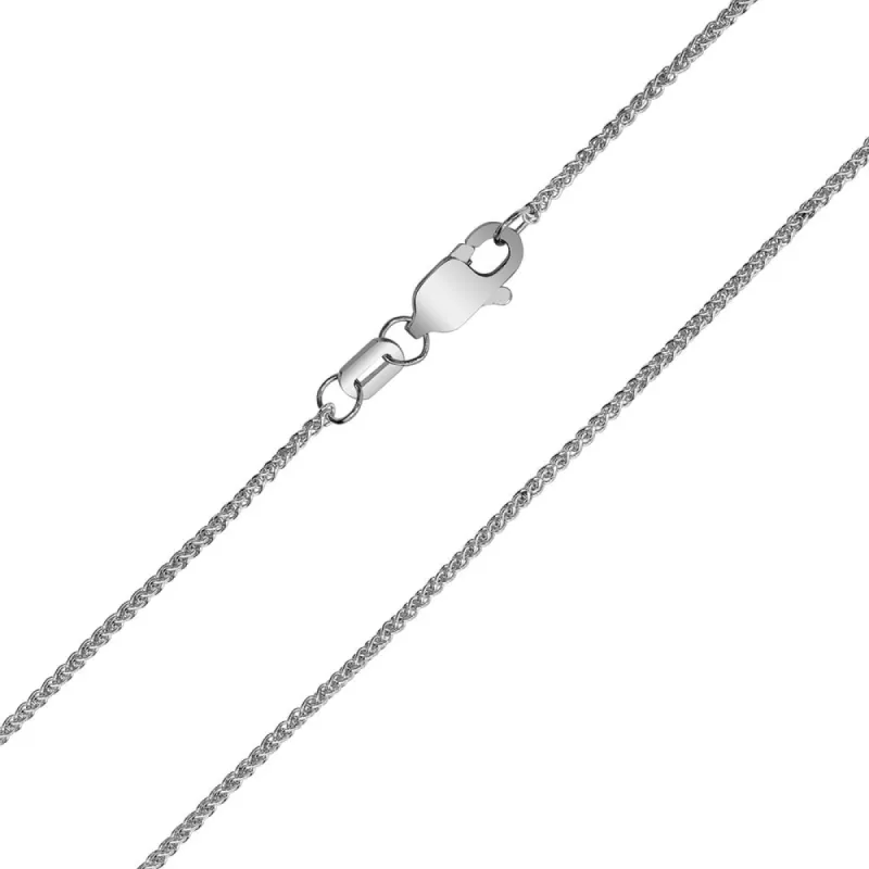 10K White Gold 1mm Wheat Chain with Lobster Clasp - 18 Inch sold by Zulily