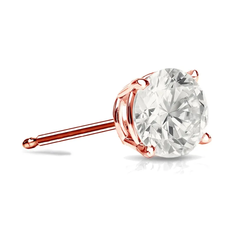 Auriya 14k Gold 3/4ct TDW Round SINGLE STUD (1) Diamond Earring sold by Zulily