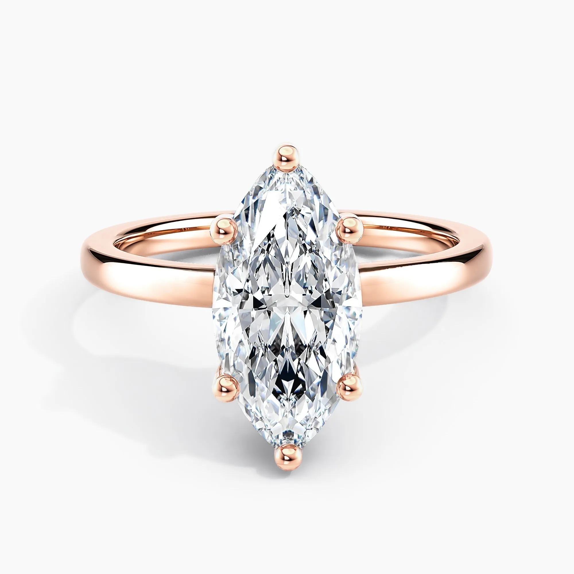 Auriya 14k Gold 0.50ctw Marquise Hidden-Halo Lab Grown Diamond Engagement Ring sold by Zulily product image thumbnail 3