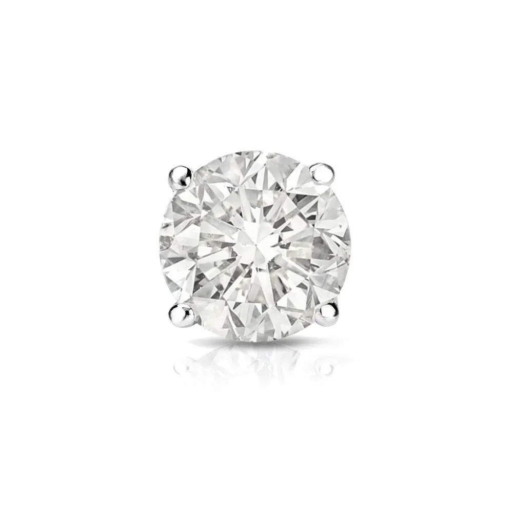Auriya 14k Gold 3/4ct TDW Round SINGLE STUD (1) Diamond Earring sold by Zulily product image thumbnail 4