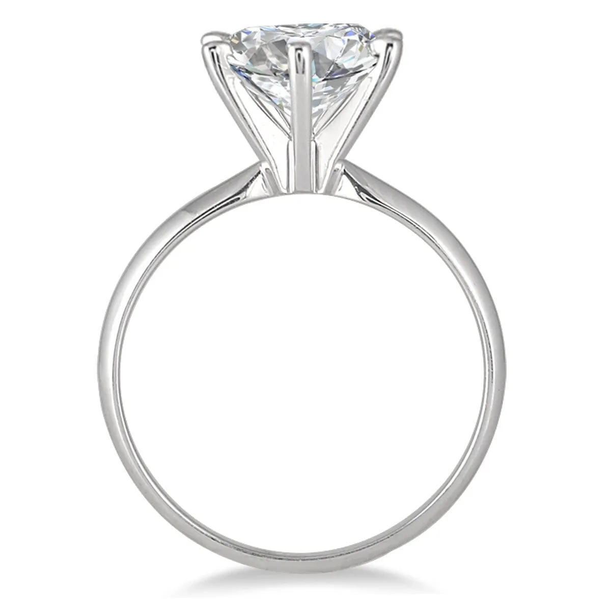 IGI Certified Lab Grown 1 1/10 Carat Diamond Solitaire Ring in 14K White Gold (J Color, SI1 Clarity) sold by Zulily product image thumbnail 3