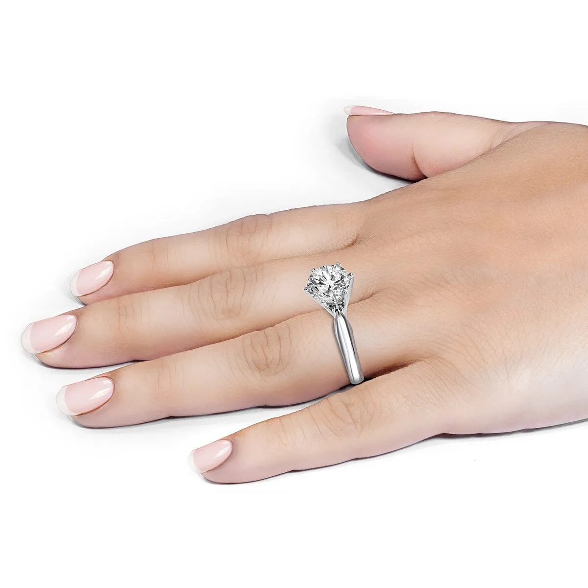 IGI Certified Lab Grown 1 1/10 Carat Diamond Solitaire Ring in 14K White Gold (J Color, SI1 Clarity) sold by Zulily product image thumbnail 4