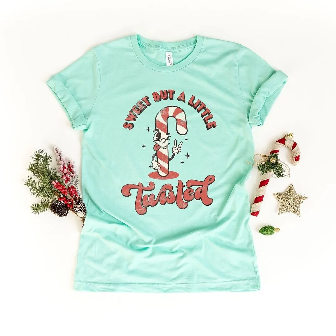 A Little Twisted Candy Cane Short Sleeve Tee sold by Zulily