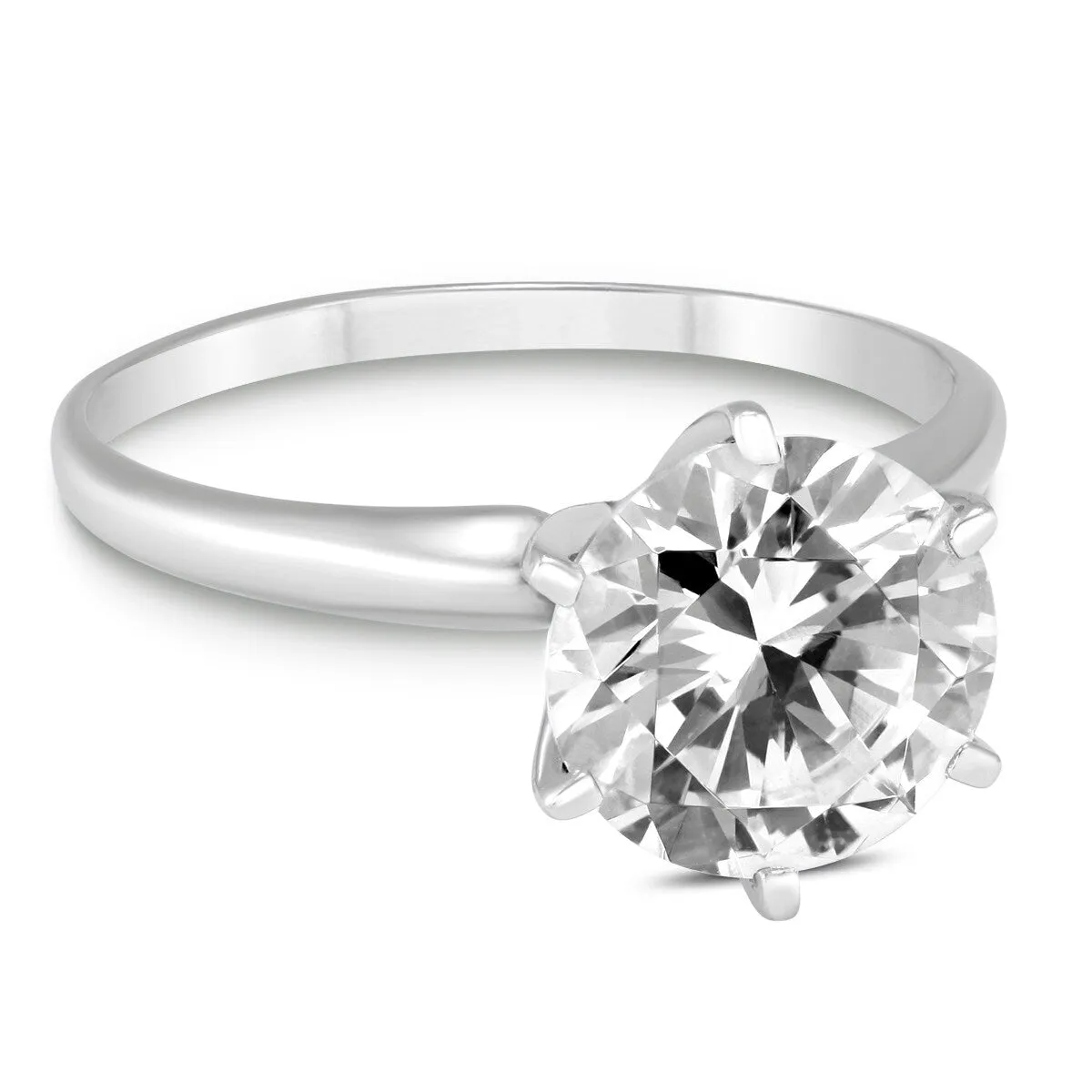 IGI Certified Lab Grown 1 1/10 Carat Diamond Solitaire Ring in 14K White Gold (J Color, SI1 Clarity) sold by Zulily product image thumbnail 2