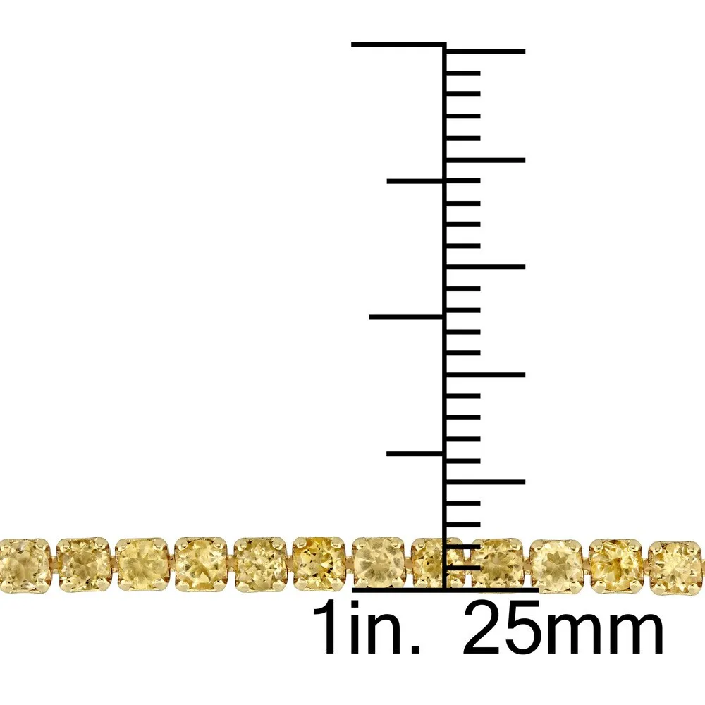 Miadora Yellow Plated Sterling Silver Citrine Tassel Adjustable Slider Bracelet sold by Zulily product image thumbnail 3