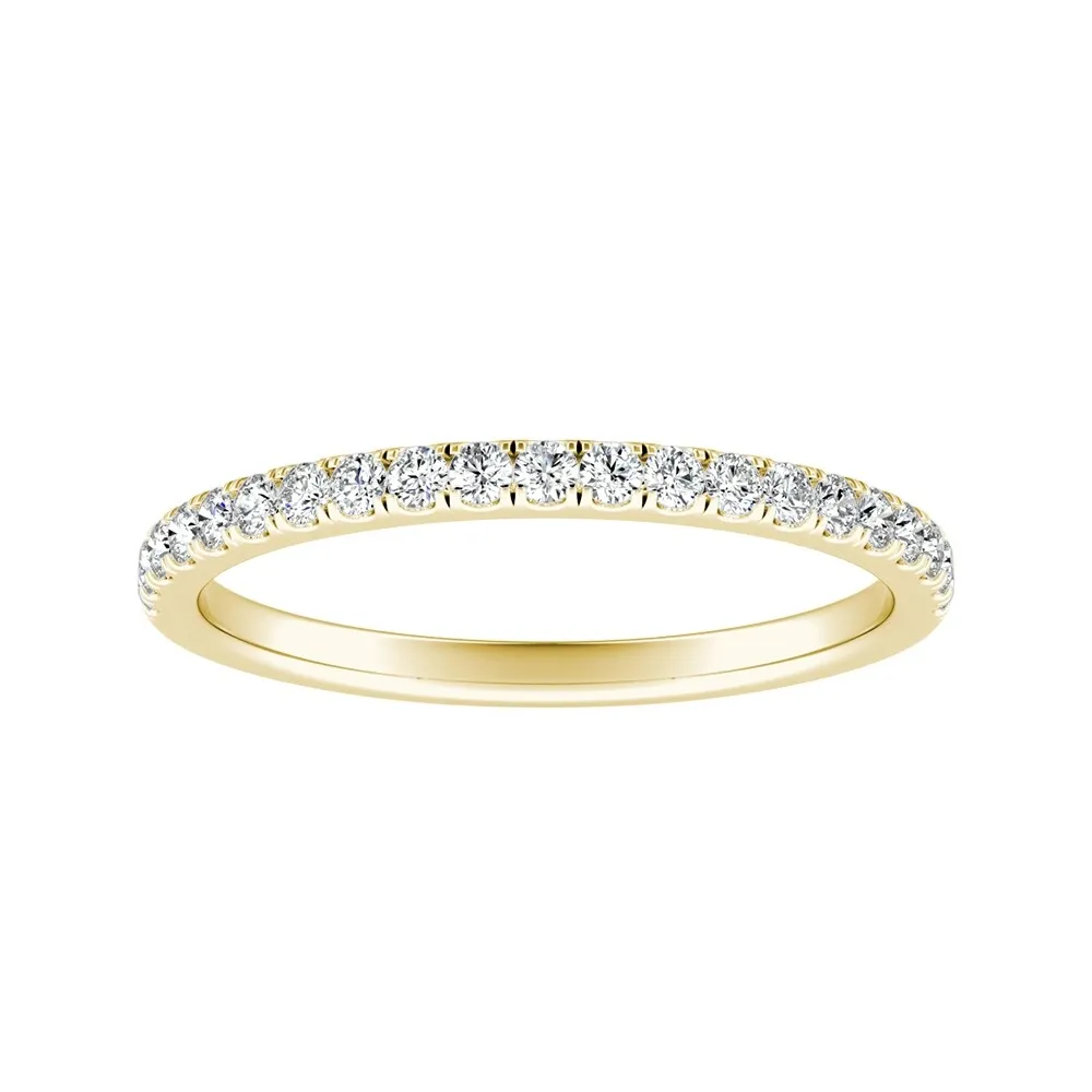 Auriya 1/5ctw Round Diamond Wedding Band 14k Gold sold by Zulily product image thumbnail 2