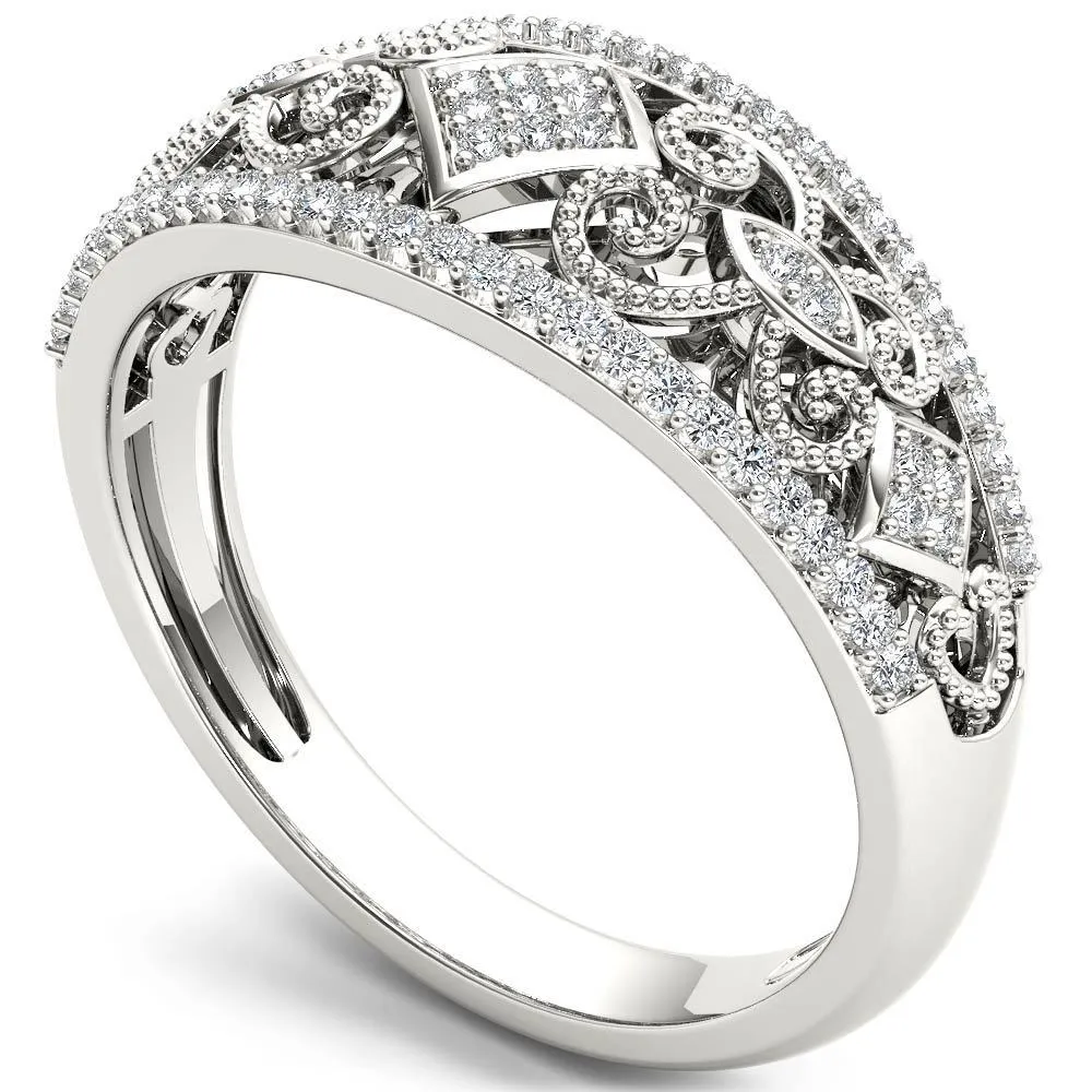De Couer 1/5ct TDW Diamond Fashion Engagement Ring - White H-I - White H-I sold by Zulily product image thumbnail 2