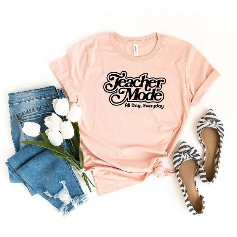 Teacher Mode Everyday Short Sleeve Tee sold by Zulily