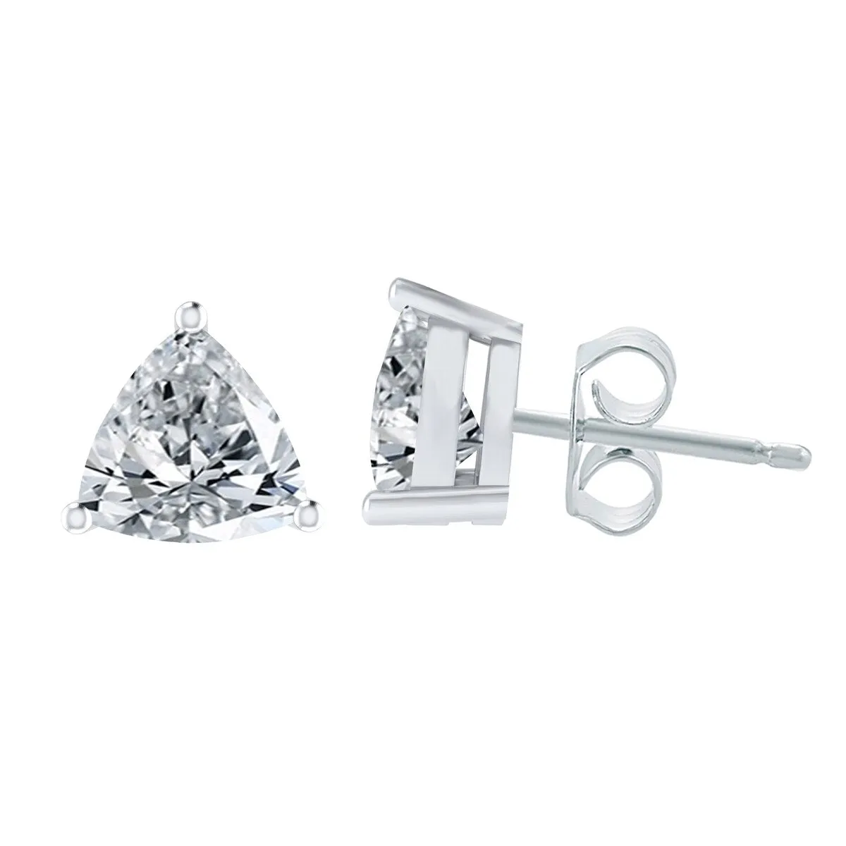 Sterling Silver 4.00Ct Natural White Topaz Stud Earrings sold by Zulily product image thumbnail 2