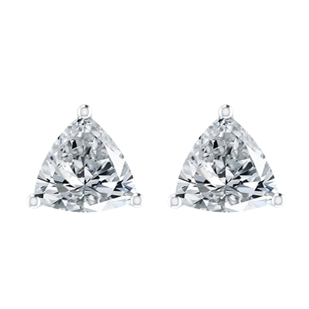 Sterling Silver 4.00Ct Natural White Topaz Stud Earrings sold by Zulily