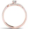 De Couer 10k Rose Gold 2/5ct TDW Diamond Classic Split-Shank Engagement Ring sold by Zulily