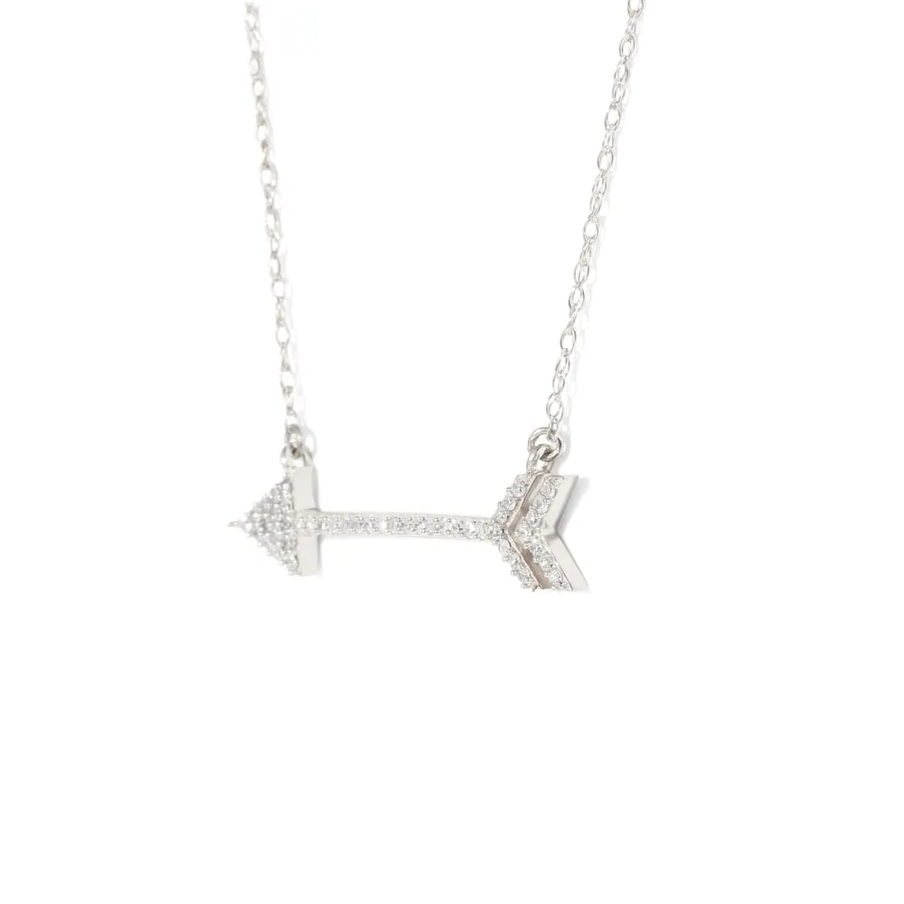 1/8ct TDW Fashion Necklace in Sterling Silver - White sold by Zulily product image thumbnail 4