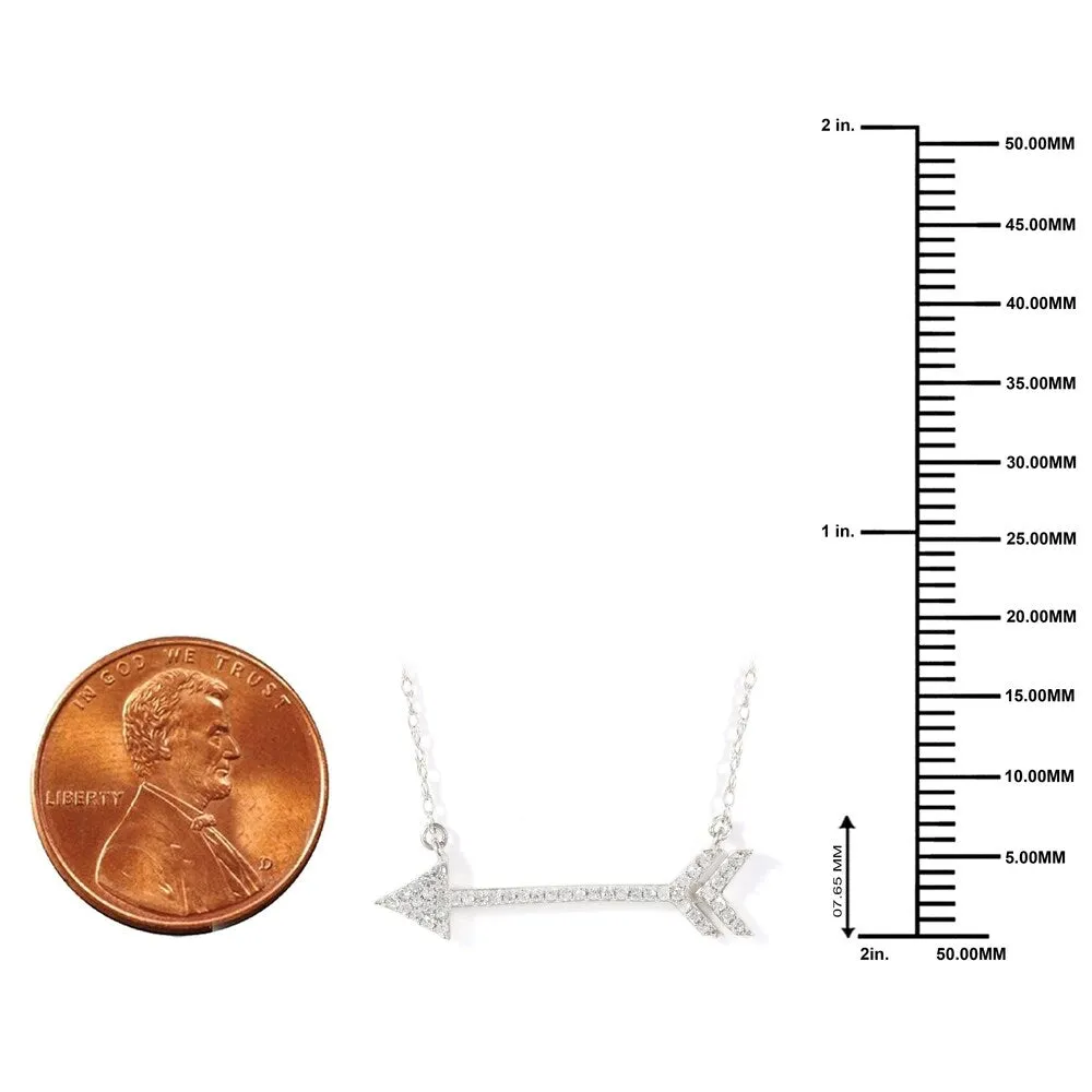 1/8ct TDW Fashion Necklace in Sterling Silver - White sold by Zulily product image thumbnail 5