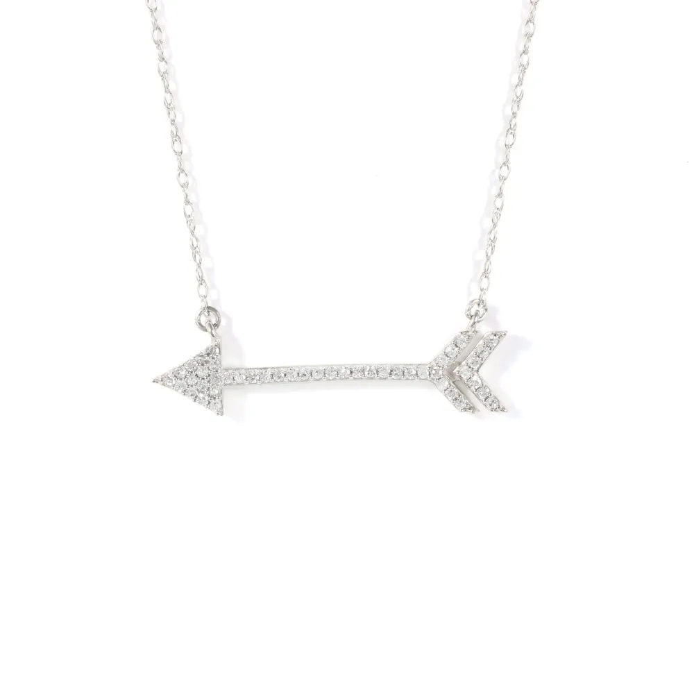1/8ct TDW Fashion Necklace in Sterling Silver - White sold by Zulily product image thumbnail 3