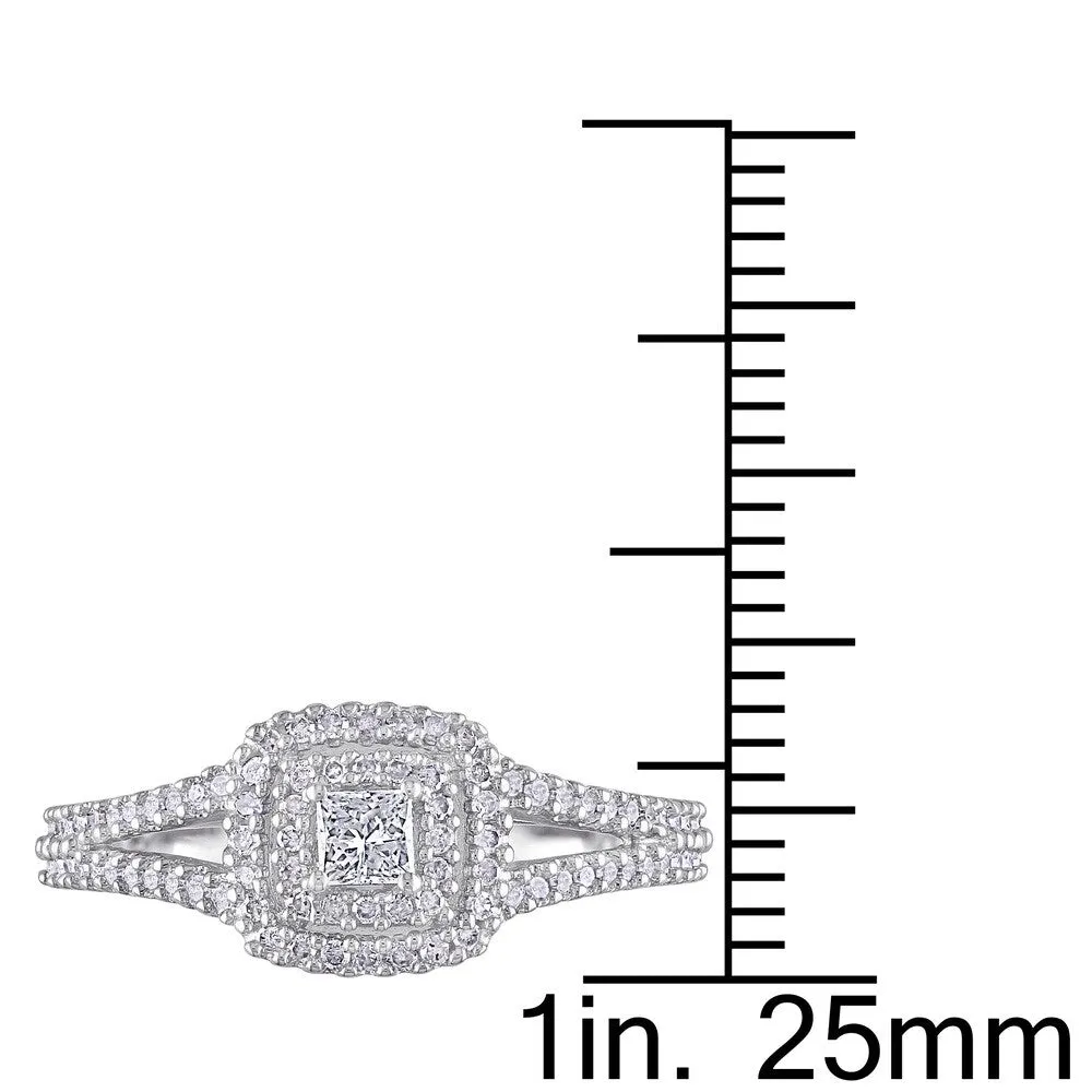 Miadora Sterling Silver 2/5ct TDW Diamond Engagement Ring sold by Zulily product image thumbnail 3