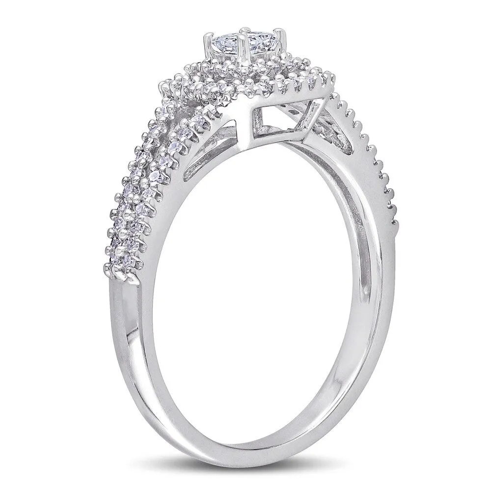 Miadora Sterling Silver 2/5ct TDW Diamond Engagement Ring sold by Zulily product image thumbnail 2