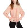 Ultra Flirt Junior's Smocked Off the Shoulder Top Black Size Medium sold by Zulily
