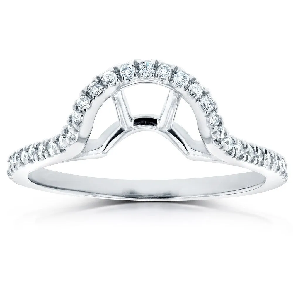 Annello by Kobelli Lab Grown Diamond Notched Basket Curve Wedding Band (1/4 CTW) 14k Gold, DEF VS sold by Zulily product image thumbnail 3