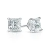 Auriya 14-karat Gold Lab Grown 1.25 carat TDW Princess Diamond Stud Earrings 4-Prong Martini Push-back sold by Zulily