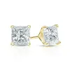 Auriya 14-karat Gold Lab Grown 1.25 carat TDW Princess Diamond Stud Earrings 4-Prong Martini Push-back sold by Zulily