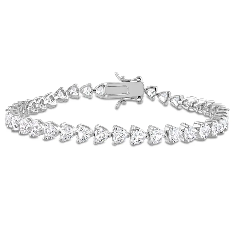Miadora 10ct TGW Created White Sapphire Bracelet in Sterling Silver sold by Zulily
