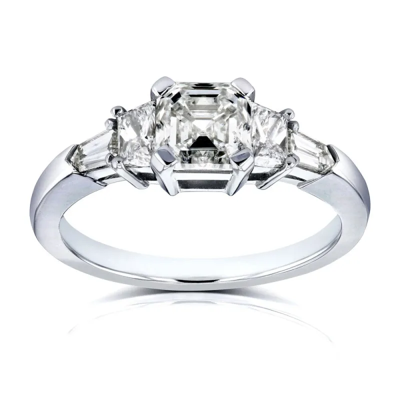 Annello by Kobelli Certified Platinum 1 3/4ct TDW Mixed Fancy Cut 5 Stone Diamond Ring (H-I, SI1-SI2) made by Zulily
