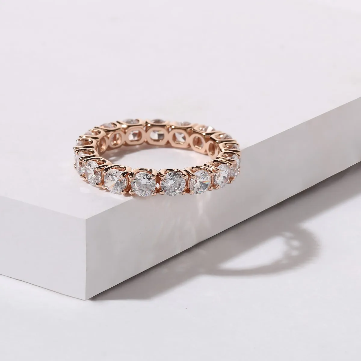 2 3/4ct TDW Diamond Womens Eternity Wedding Band in 14k Gold by DeCouer sold by Zulily product image thumbnail 4