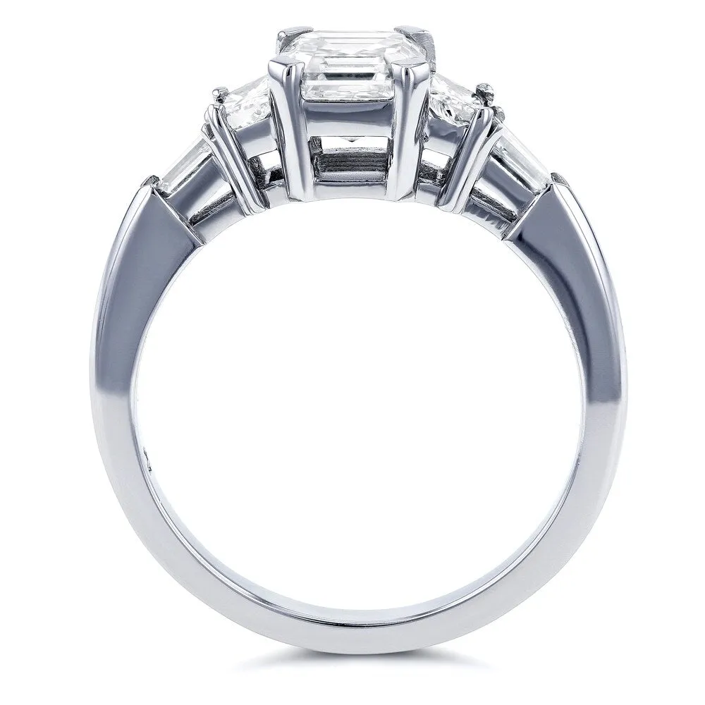 Annello by Kobelli Certified Platinum 1 3/4ct TDW Mixed Fancy Cut 5 Stone Diamond Ring (H-I, SI1-SI2) sold by Zulily product image thumbnail 3