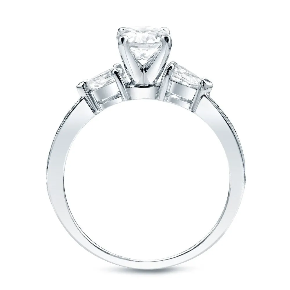 Auriya 14K Gold 1 1/4ct TW 3-Stone Diamond Engagement Ring 3-piece Bridal Set sold by Zulily
