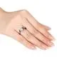Miadora Sterling Silver 3/8ct Black Diamond and White Sapphire Ring sold by Zulily product image thumbnail 3