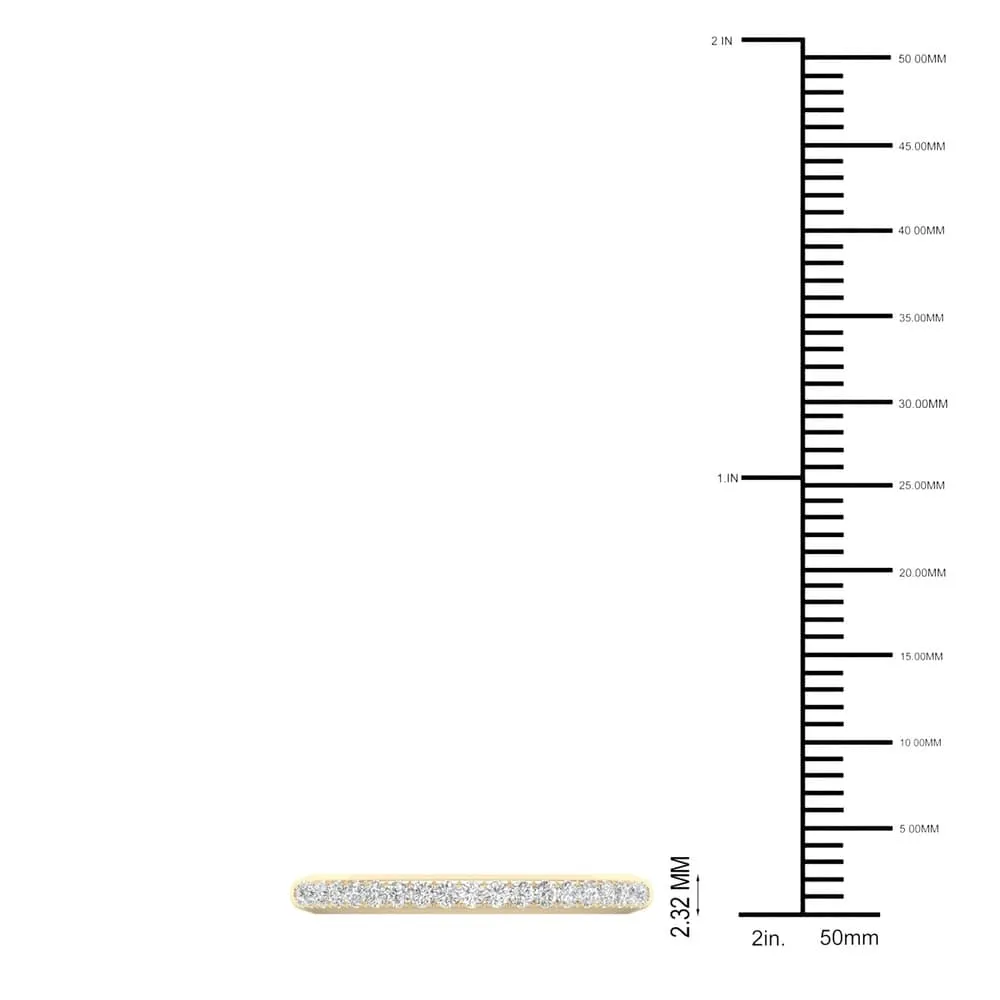 De Couer 10k Yellow Gold 1/5ct TDW Wedding Band sold by Zulily product image thumbnail 5