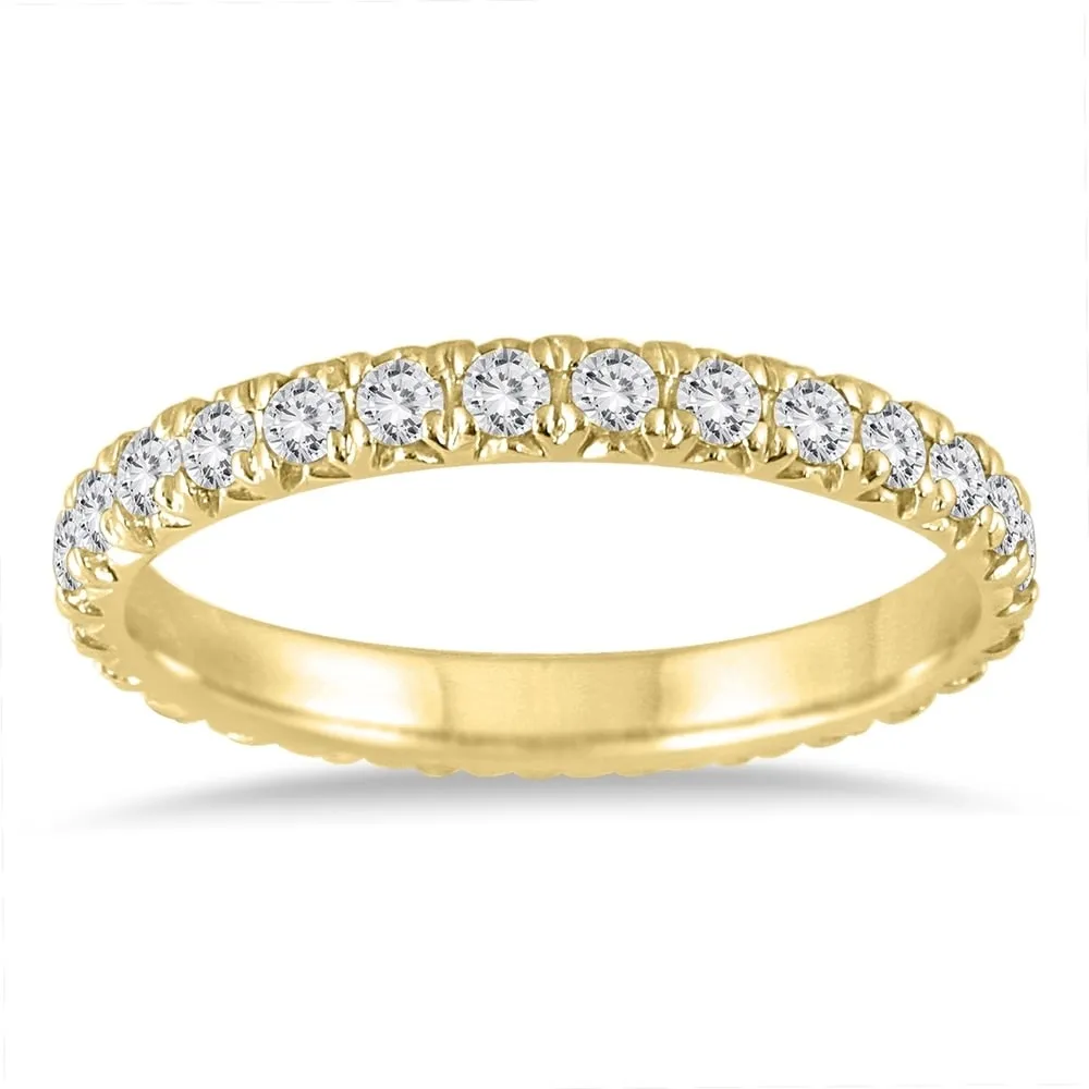 1 3/8 Carat TW Diamond Eternity Wedding Band in 14K Yellow Gold sold by Zulily