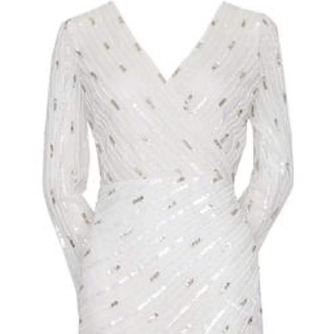 Adrianna Papell Women's Embellished Surplice Sheath Dress White Size 4 sold by Zulily product image thumbnail 2