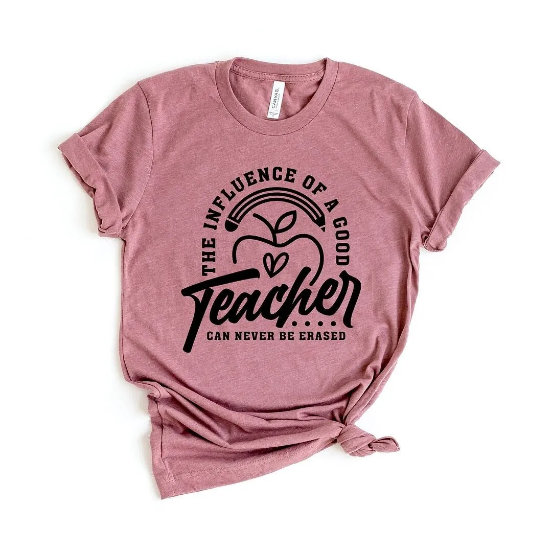 The Influence Of A Good Teacher Apple Short Sleeve Tee sold by Zulily product image thumbnail 2