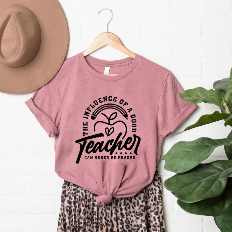 The Influence Of A Good Teacher Apple Short Sleeve Tee sold by Zulily