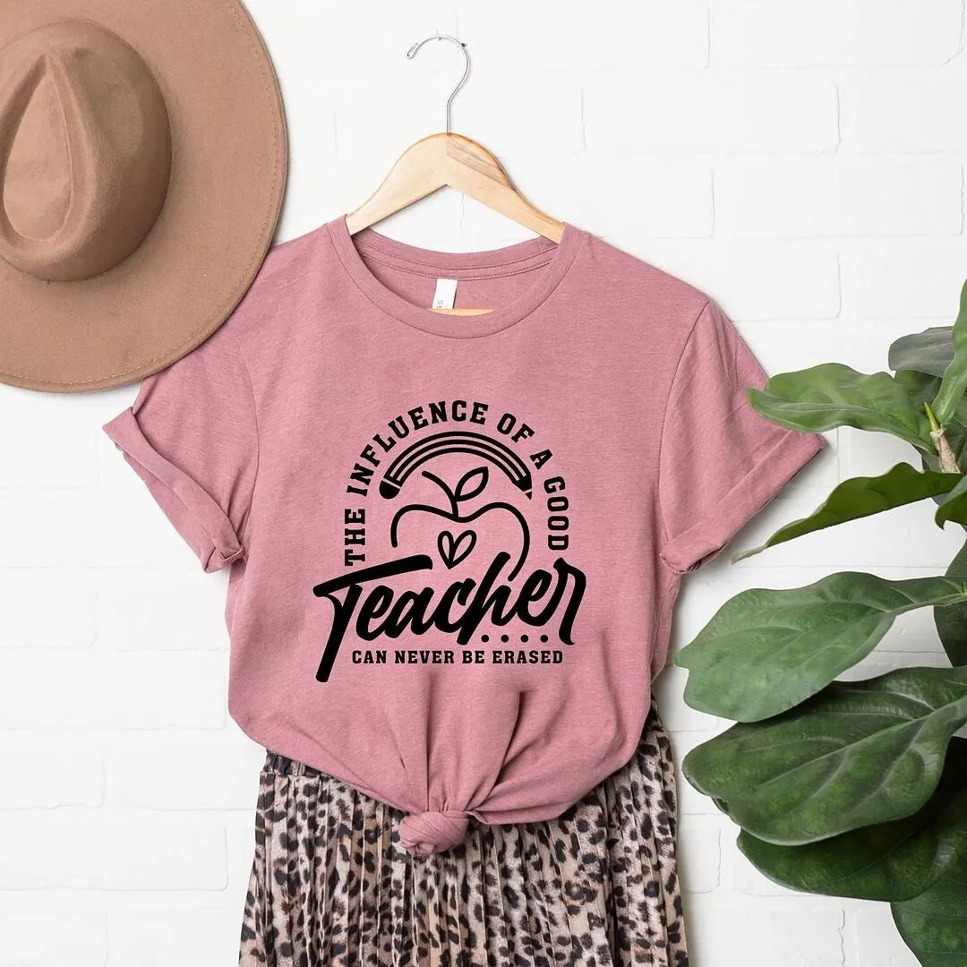 The Influence Of A Good Teacher Apple Short Sleeve Tee sold by Zulily