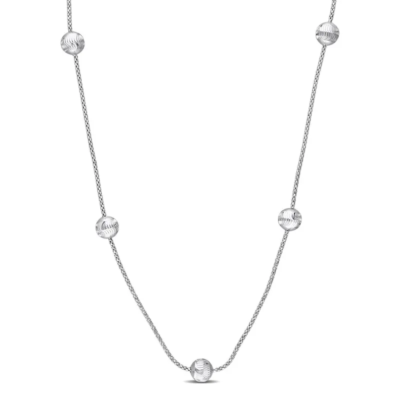 Miadora Sterling Silver Ball Chain Necklace sold by Zulily
