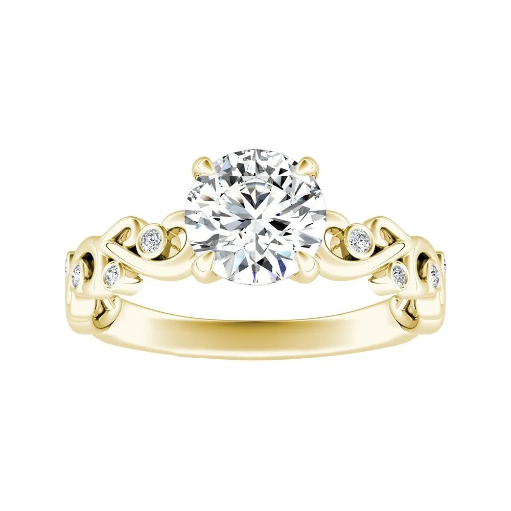 Auriya 14k Gold 1ctw Vintage Solitaire Moissanite Engagement Ring sold by Zulily product image thumbnail 5
