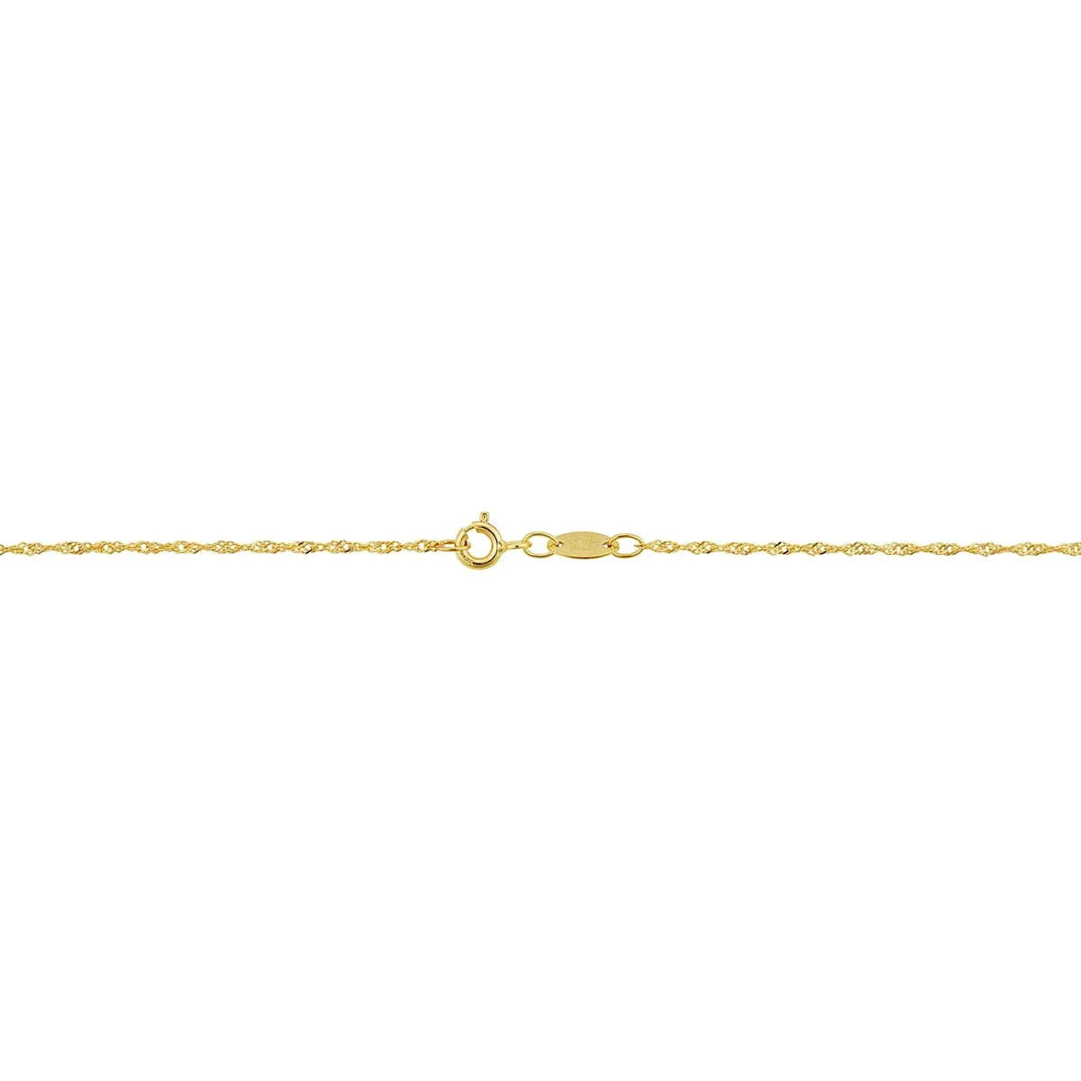 14k Yellow Gold Filled 1.4 mm Singapore Chain Pendant Necklace For Women (14 - 30 inches) sold by Zulily product image thumbnail 2