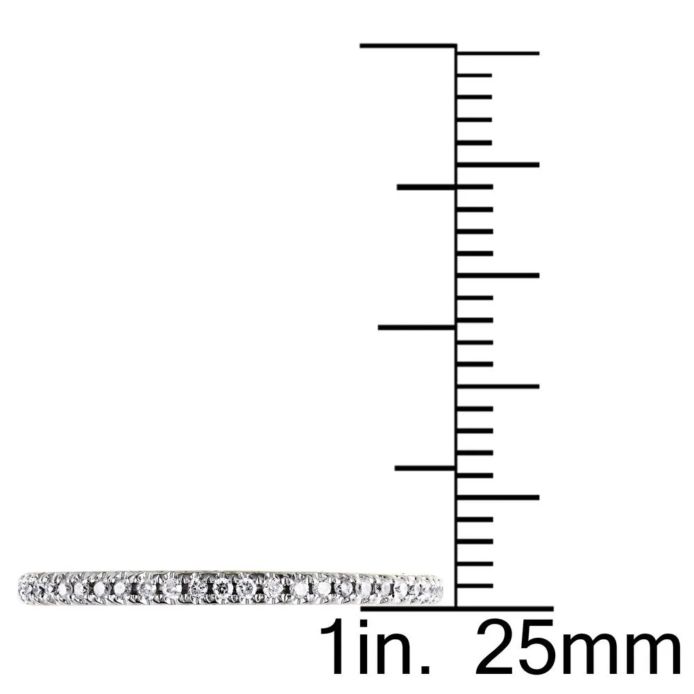 Miadora 14k Yellow Gold 1/4ct TDW Diamond Eternity Band - White sold by Zulily product image thumbnail 4